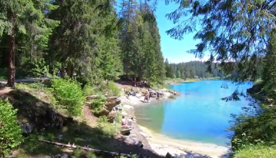 Crystal-clear turquoise waters of Lake Cauma