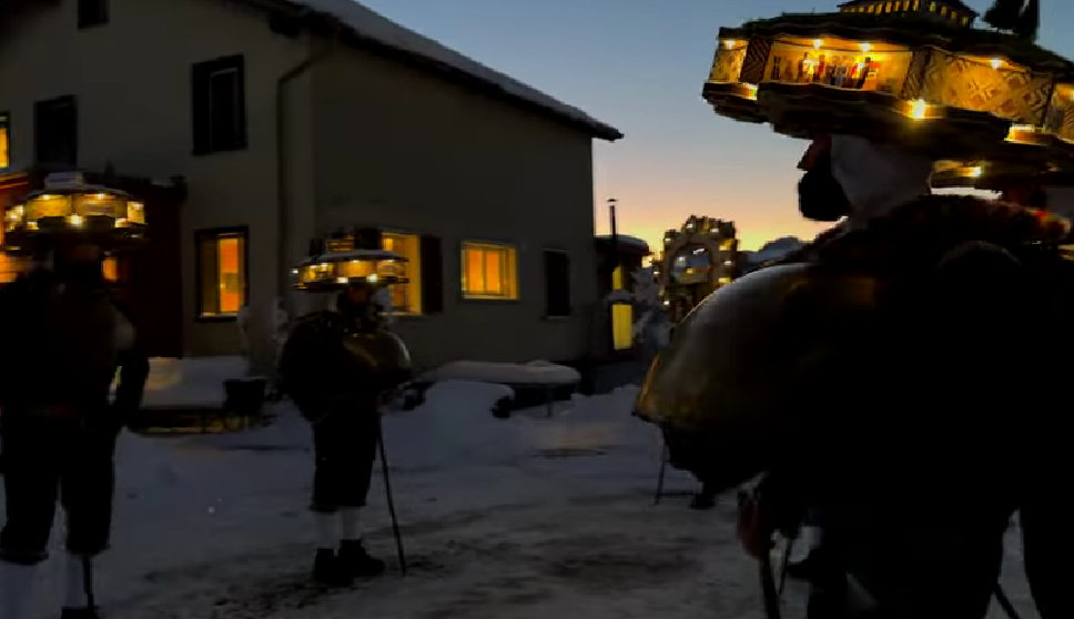 Silvesterkläuse masked New Year’s celebrators in Appenzell