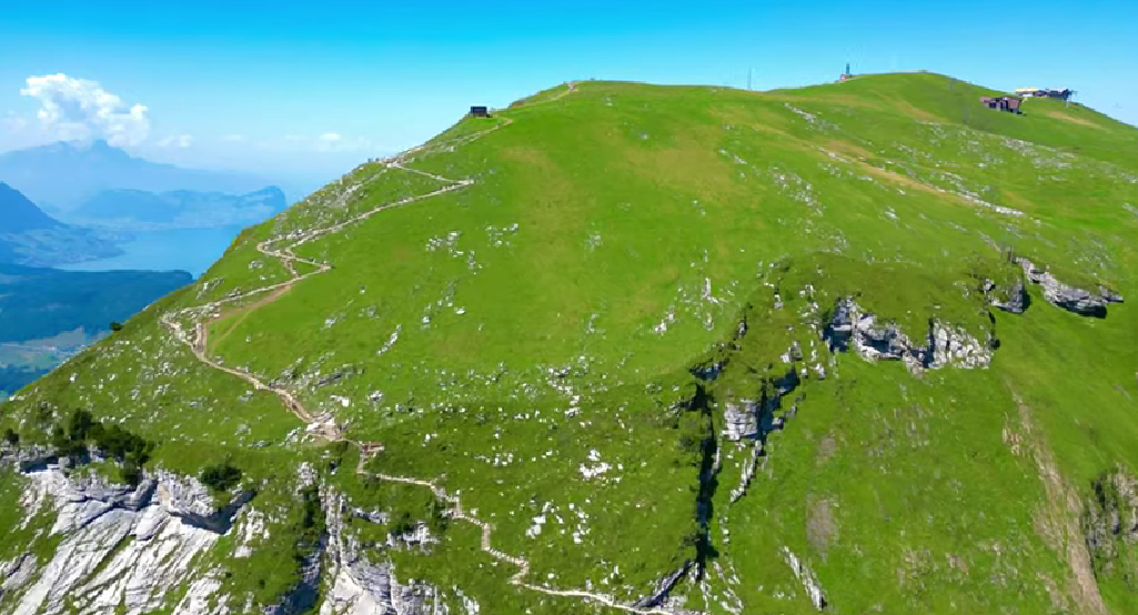 Breathtaking views from Stoos Ridge Hike above Lake Lucerne.