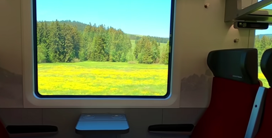 Voralpen-Express train featured among the best scenic train routes in Switzerland.