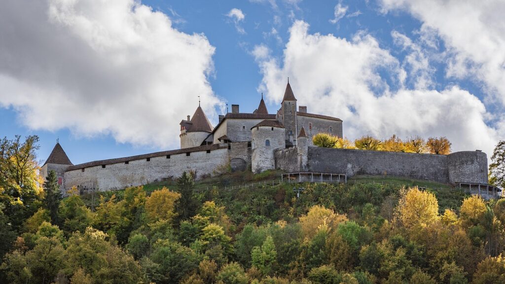 Gruyères Castle, a beautiful castle showcasing medieval magic and Swiss cheese heritage.