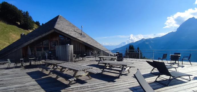 Hotel Plein Ciel, a scenic mountain hotel with panoramic alpine views — ideal for a relaxing weekend in Valais, Switzerland.