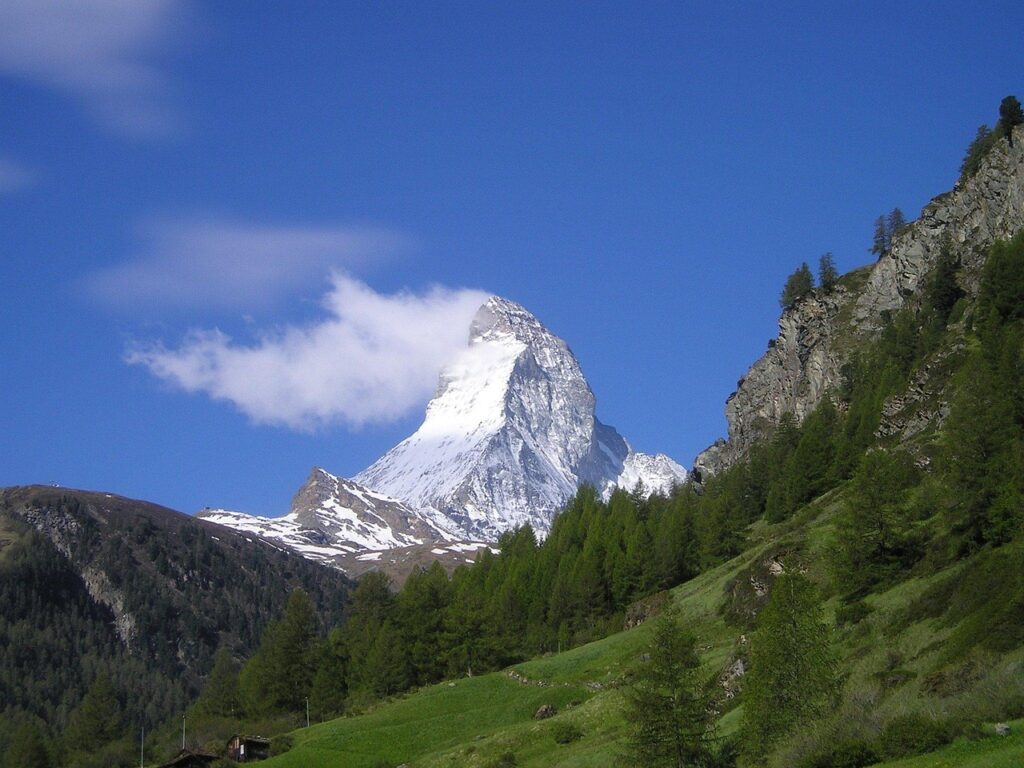 Famous Matterhorn peak, Swiss Alps

