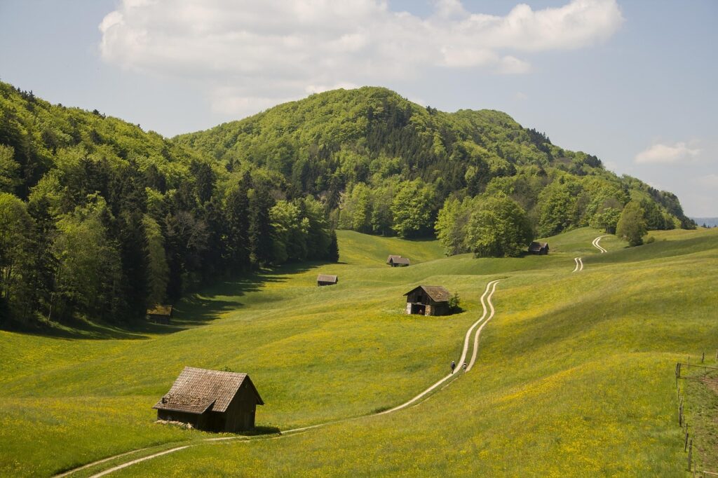 Summer is the best time to visit Switzerland for hiking adventures.