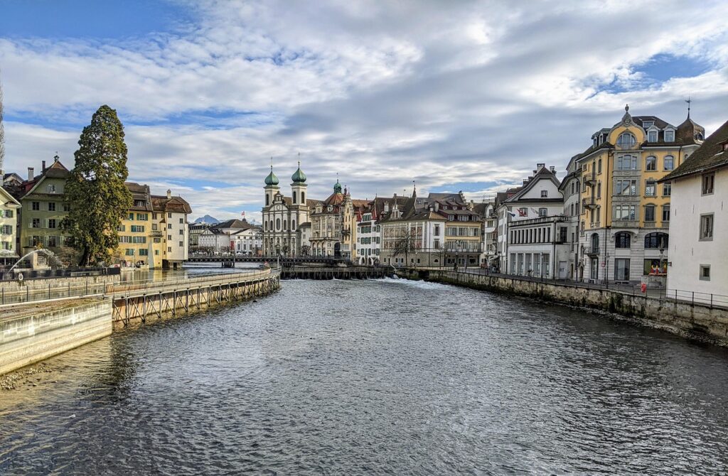 Panoramic view of Lucerne city