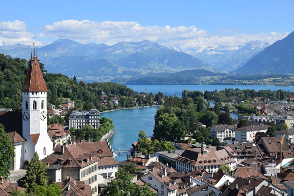 Scenic view of Thun, an underrated Swiss city by Lake Thun