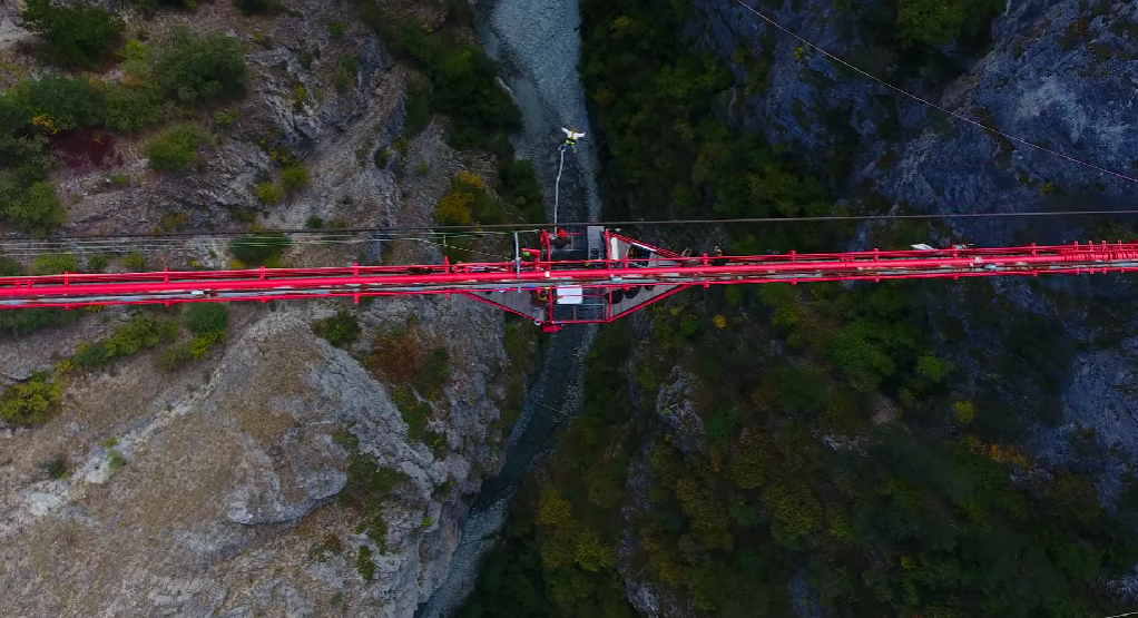 Niouc Suspension Bridge offers one of the most daring bungee experiences in Switzerland.