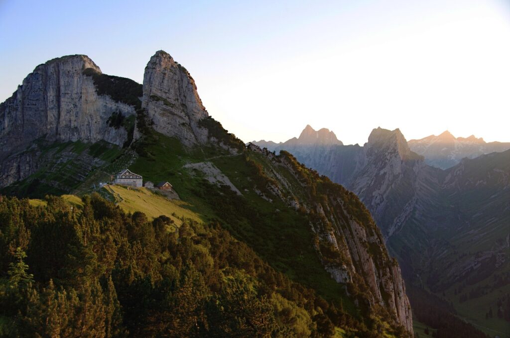 Scenic view of the Swiss Alps
