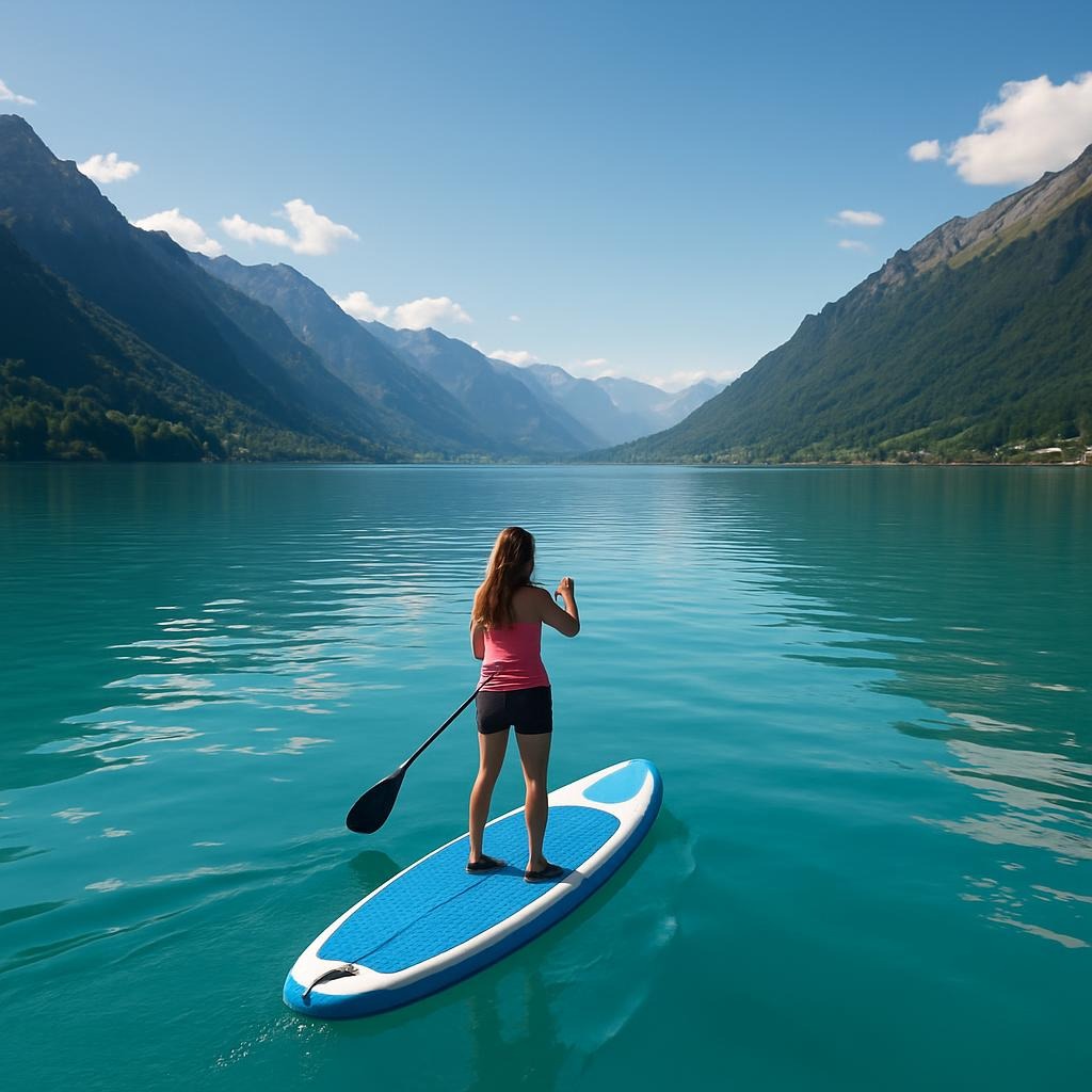 Lake Brienz is ideal for SUP.